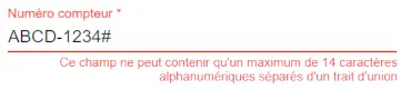 validation messages
