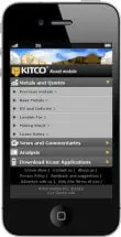 Mobile Web Stocks application.